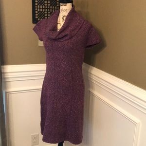Purple Sweater Dress.  Ronni Nicole brand.